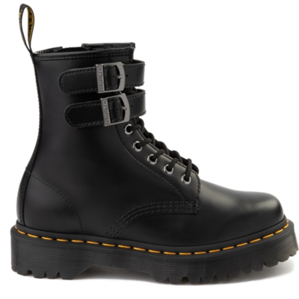 Dr. Martens Black 1460 8-Eye Bex Buckle Boot size 7 US women’s